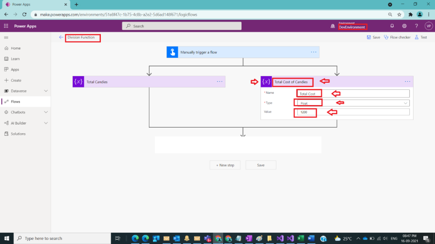 Usage of Div Function in Power Automate